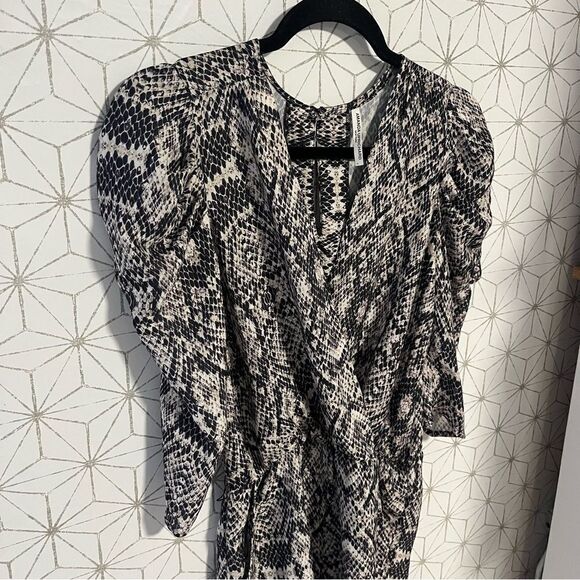 Amanda Uprichard Annika Snake Print Romper - Picture 6 of 6